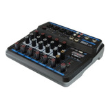 Mesa Som Live 6 Canais C/placa De Audio Interface Bluetooth