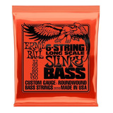 Cuerdas Bajo Electrico 6 Ernie Ball Slinky Long Scale 32-130