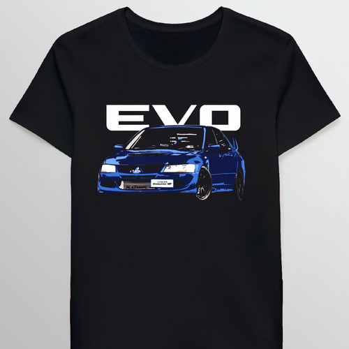 Remera Blue By You Evolution Viii Evo 8 Jdm Mitsubi 59791697