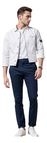 Pantalon Gabardina Azul Marino Hombre Hpc Polo