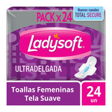 Toallas Femeninas Ladysoft Ultradelgada Tela Suave 24 Un