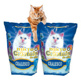 Kit 2un Areia P/ Gato Sílica Micro Cristais Em Gel 3.6 Kg