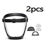 Proteção Facial 2pcs Completo Capa Protetora Transparente