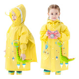 Impermeable Poncho Para Niños Con Capucha Animales