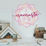 Vinilos Decorativos Frases Namaste Mandala Zen Meditacion