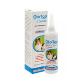 Oto-top Clean Limpeza Otológica Cães Gatos Chemitec 100ml