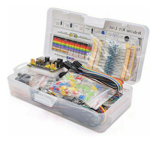 Kit Componentes Electrónicos 830 Puntos Breadboard Uno R3