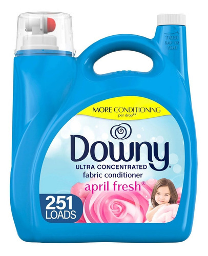 Downy Suavizante Y Acondicionador De Ropa Ultra Concentrado, Aroma April Fresh, 5 Litros Rinde 251 Lavadas