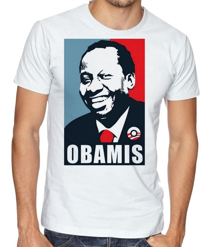 Camiseta Luxo Mussum Cacildis Trapalhões Obama Presidente