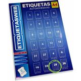 Etiquetas Autoadhesivas Hojas A4 52x42mm Caja X 500 Hojas