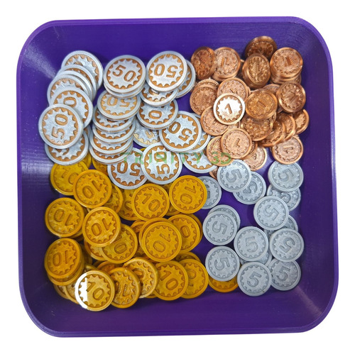 Kit 120 Moedas Genéricas P/ Jogos Tabuleiro Board Game Rpg