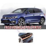 Friso Vermelho Grade Polo E Virtus Tsi Gts E Gti Decorativo 