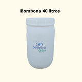 2 Biriplast Eco 40 Lt Tambor/bombona Tampa De Rosca Branca