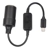 Usb Tipo C Enchufe Macho A Adaptador De Encendedor De 1,2 M