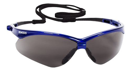 Lentes Seguridad Nemesis V30 Lente Ahumado Marco Azul 47387 Color Marco Azul , Mica Ahumada