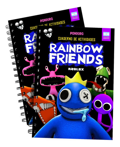 Cuaderno Rainbow Friends Para Colorear Pintar Y Jugar Blue