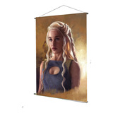 Poster En Tela Tipo Pendon Daenerys Targaryen