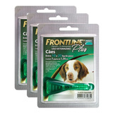 3 Front Line Plus 10 A 20 Kg Cães Antipulgas Envio Imediato