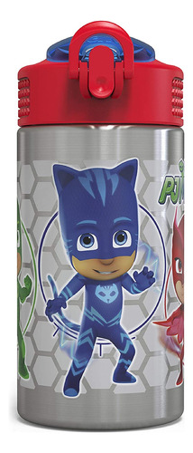 Botella De Agua Para Niños Zak Designs Pj Masks De Acero Ino