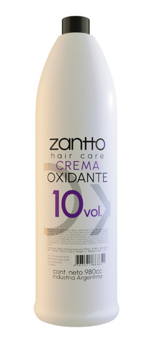 Crema Oxidante 10 Volumenes Zantto X 1 Litro