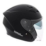 Casco Abierto Punto Extremo Urban 878 Doble Visor Negro Mate