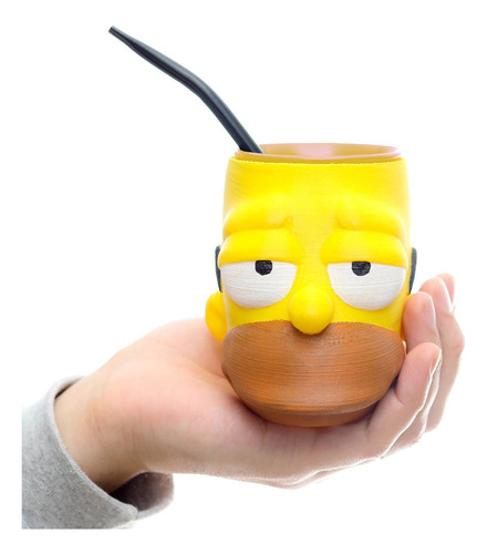 Mate 3d - Simpsons Homero Con Bombilla De Regalo Gratis