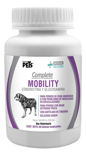 Complete Mobility  Perros C/condroitina Y Glucosamina 60 Tab