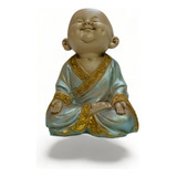 Imagem Estatueta Buda Sorrindo 20cm Resina Alta Qualidade