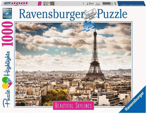 París Torre Eiffel Rompecabezas 1000 Pz Ravensburger 70x50cm