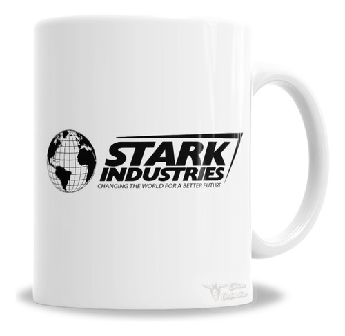 Taza De Cerámica Logo Stark Industries - Ironman - En Caja