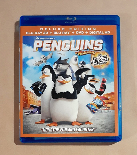 Penguins Of Madagascar - Blu-ray 3d + 2d + Dvd Original