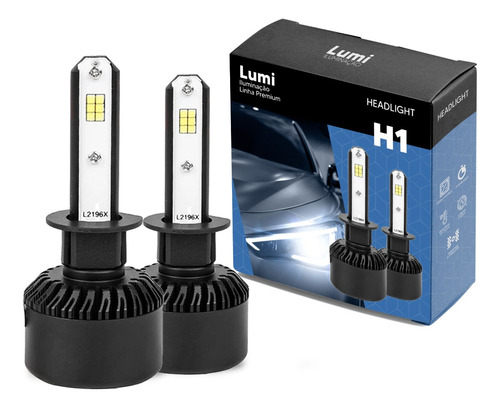 Kit Lâmpada Farol Super Ultra Led S6 H1 82w Dc 9-48v 6000k