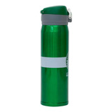 Garrafa Térmica Squeeze Inox Palmeiras 450ml Qh043-3 C/trava Cor Verde