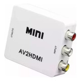 Convertidor / Adaptador De Rca A Hdmi Video Hd 720-1080 