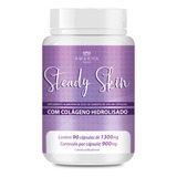 Steady Skin Com Colágeno Hidrolisado 90 Capsulas - Amakha 