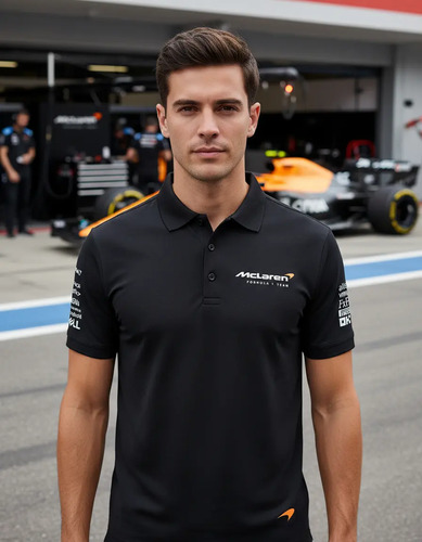 Playera Tipo Polo Formu-la  Escuderiaa Mc-laren F1 | Meses sin interés
