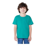 Camiseta Básica Infantil Menino Regular Hering Kids Verde
