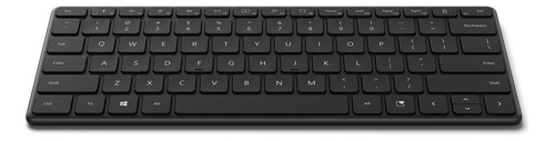 Teclado Bluetooth Microsoft Designer Compact Qwerty Español Latinoamérica Color Negro Mate