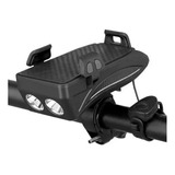 Luz 3 Faros Bici Multifuncional Holder Pito Power Bank Mtb