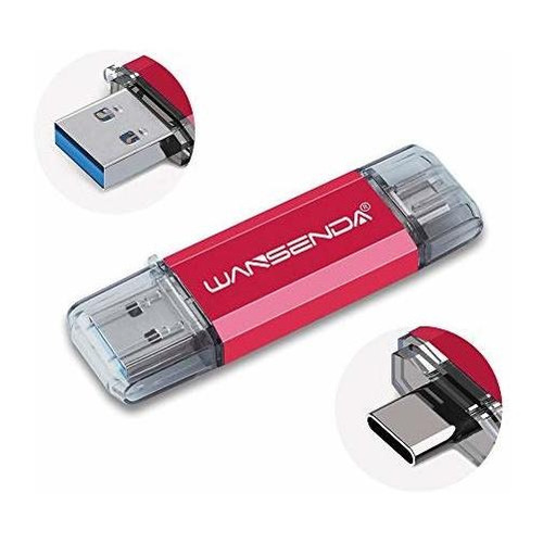 Pendrive 2 En 1 Usb-c 128gb Rojo