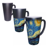 Mug Mágico Cónico 16 Oz 500ml Noche Estrellada Van Gogh Taza