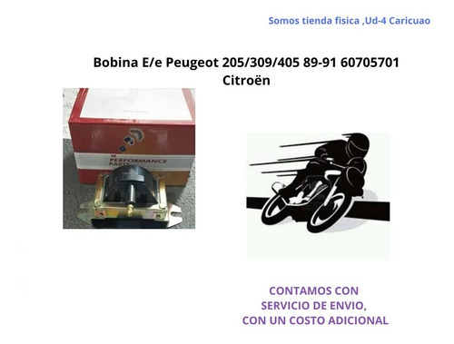 Bobina E/e Peugeot 205/309/405 89-91 60705701 Citron  Foto 2