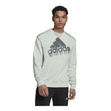 Polerón Unisex adidas Essentials Brand Love Gris