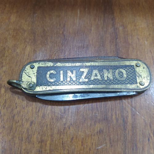 Antigua Navaja Corta Pluma Publicidad Cinzano