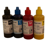 Pack 4 Tintas Sublimación 100 Ml. Colores: C , M, Y, B