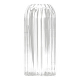 Jarrón De Cristal Transparente Centro De Mesa Flor 9cmx20cm