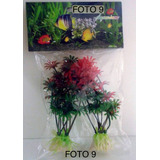 3 Kits C/ 2 Plantas Artificiais 10cm P/ Aquário - Total 6un