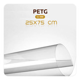 Placa Petg 25x75 Cm Para Proteção Moldura 0,5 Mm