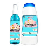 Kit Para Gato Shampoo Seco Coco + Colonia Aroma Coco