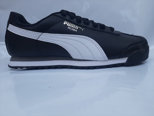 Tenis Roma Basic Black-white-puma Silver #27